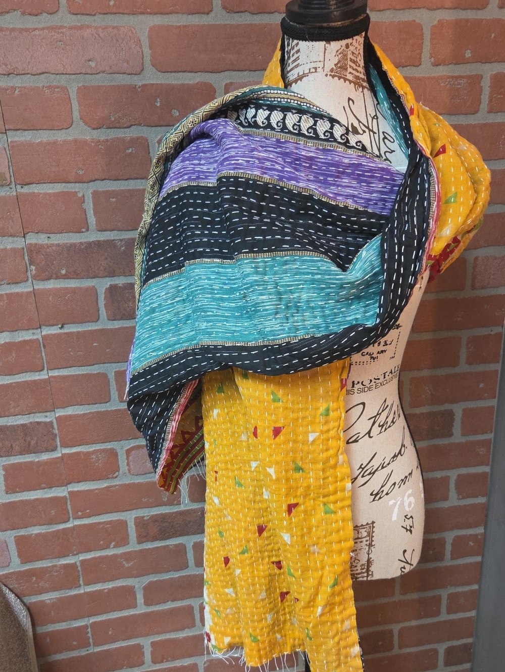 Kantha Reversible Scarf #21